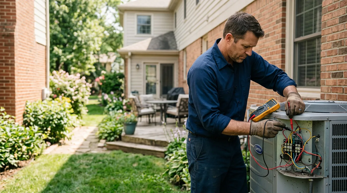 HVAC technician working near Andrews Air Force Base, MD